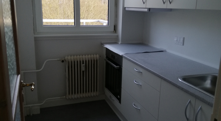 Nyrenoveret lejlighed med store altaner